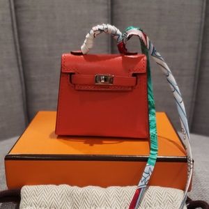 3HR SALE!😍Rare Hermes Micro Kelly Bag Charm!!😍